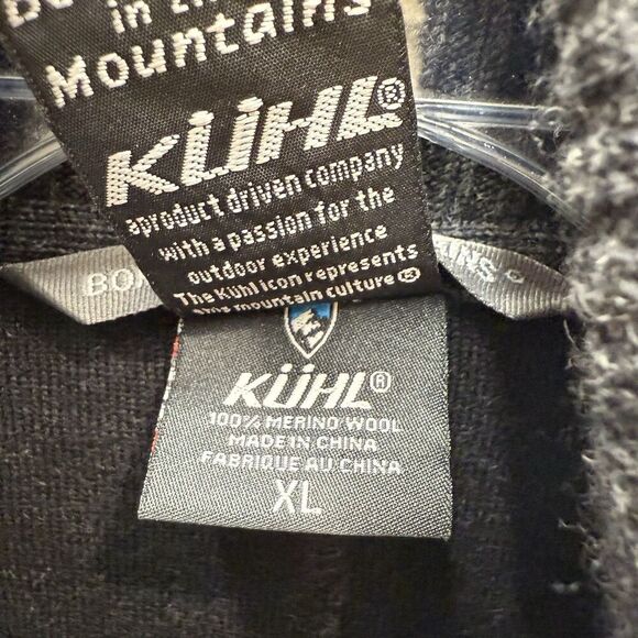 Kuhl Mens Sweater Xl Knit Full Zip Flawed - Picture 4 of 11